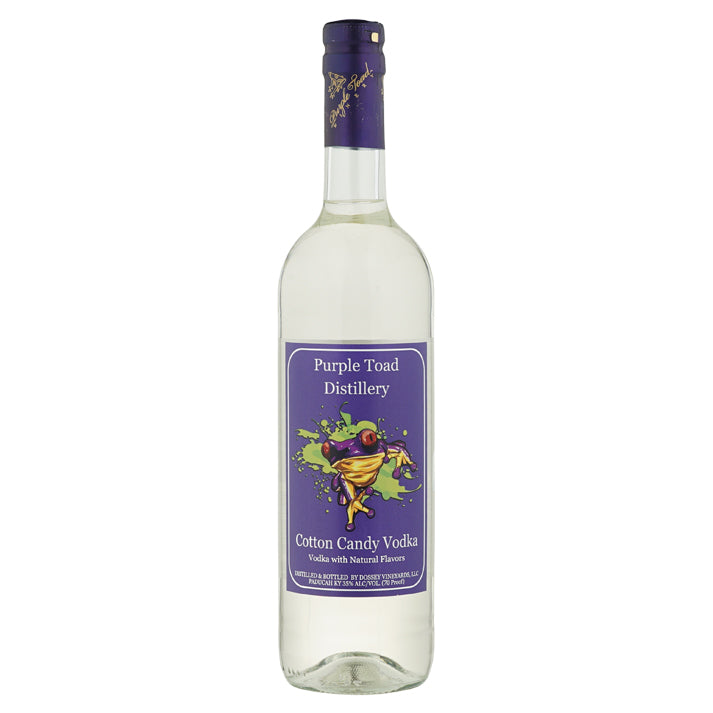 70 Proof Cotton Candy Vodka in 750 mL Bottle Purple Toad Winery & Distillery 70 Proof Cotton Candy Vodka in 750 mL Bottle Purple Toad Winery & Distillery
