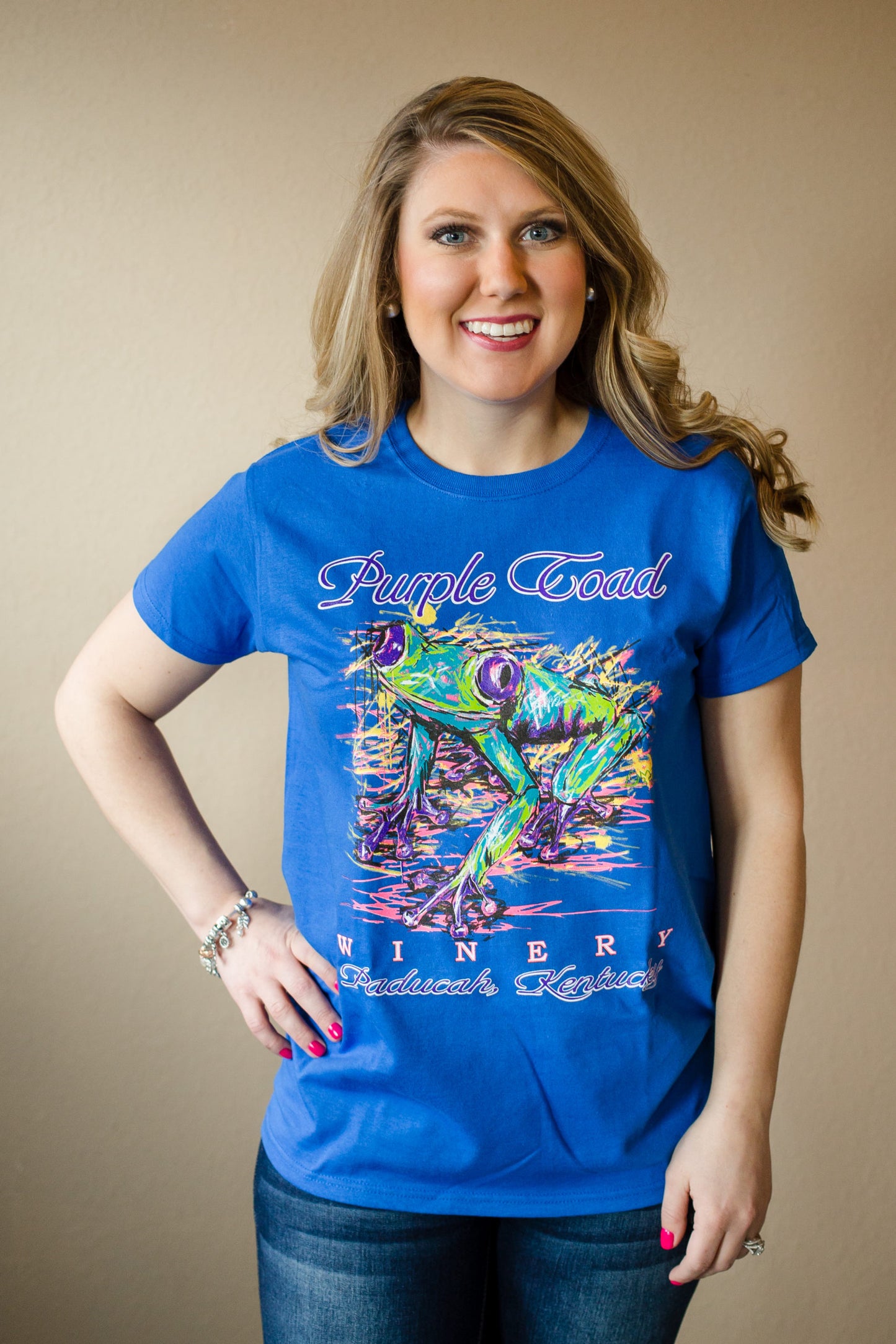 Women's Blue Purple Toad T Shirt