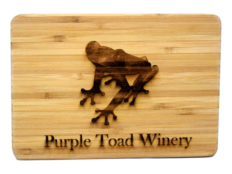 Tabla de cortar pequeña - Logotipo de sapo morado