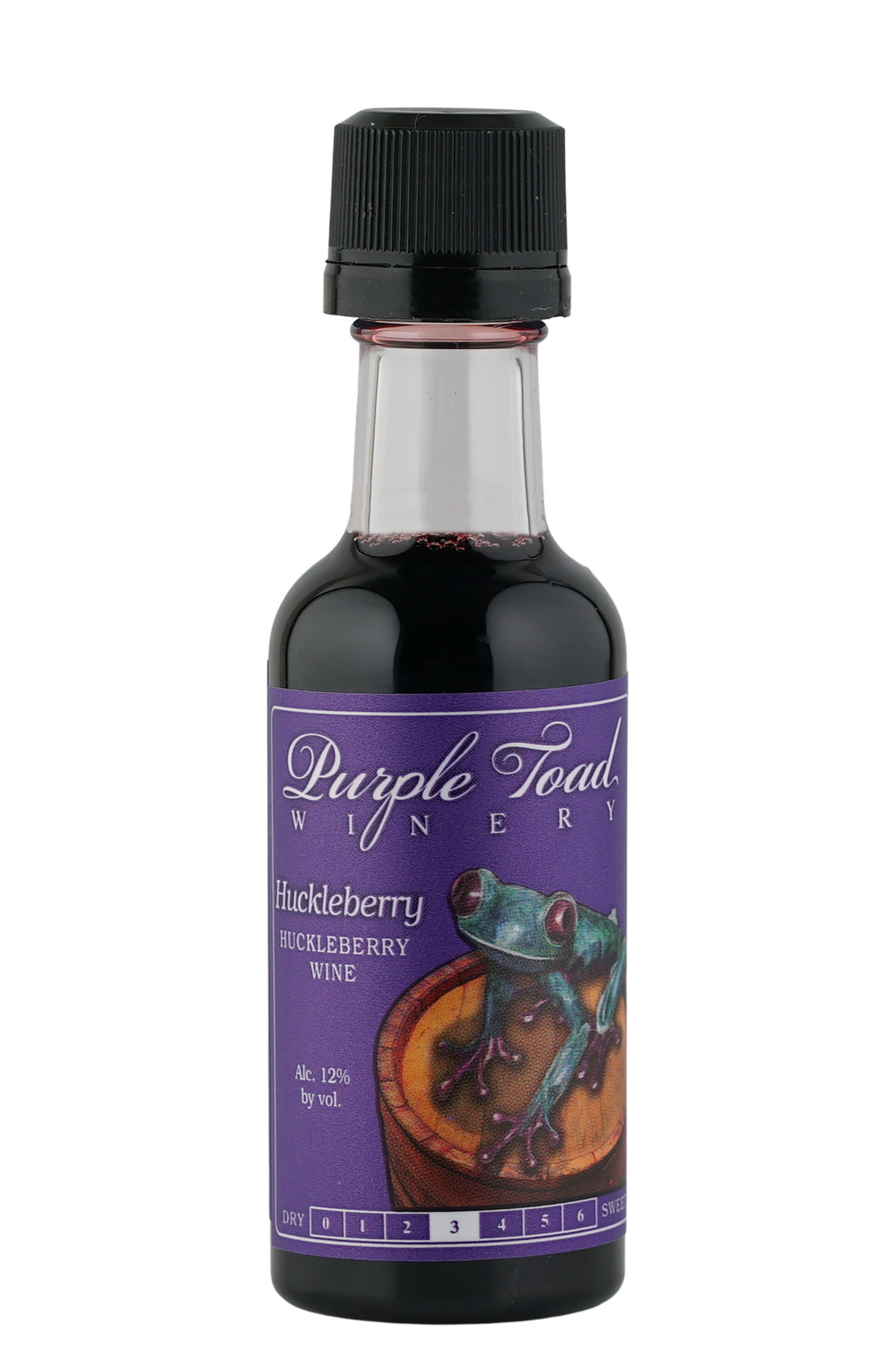 50 mL Bottle Huckleberry Purple Toad Winery