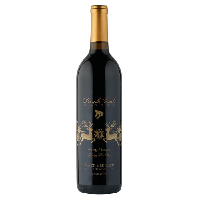 Black and Bruised - Christmas Deer Bottle