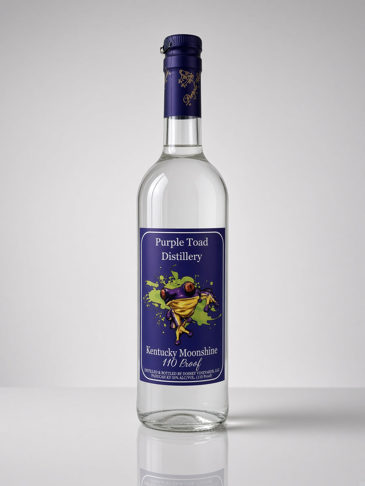 110 Proof Kentucky Moonshine in 750 mL Bottles — front bottle photo