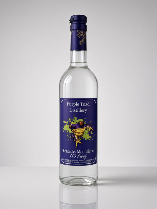 110 Proof Kentucky Moonshine in 750 mL Bottles — front bottle photo