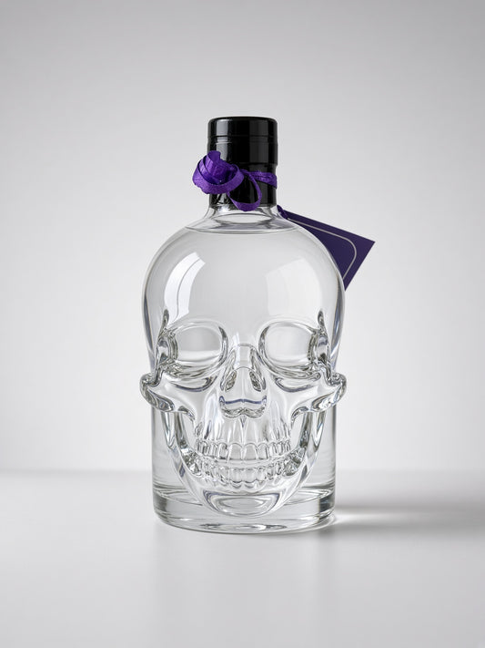 110 Proof Kentucky Moonshine in Skull Bottle — front bottle photo