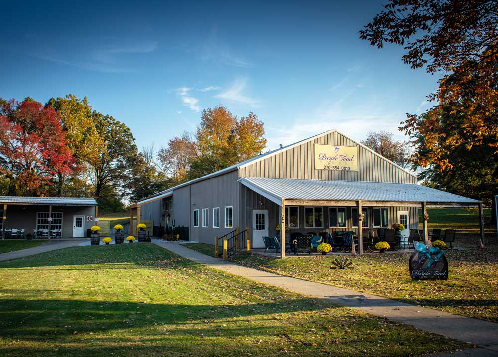 Purple Toad Winery, family owned and operated in Paducah, Kentucky