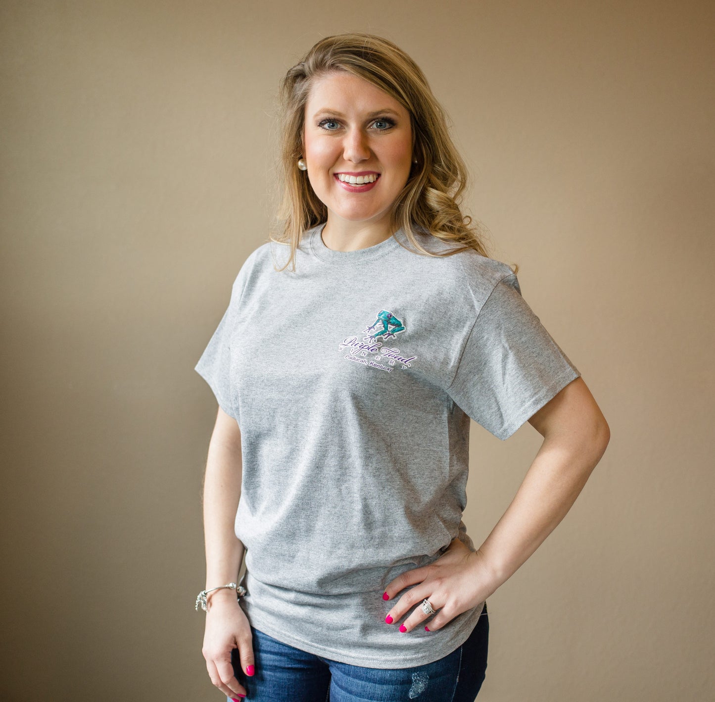 Grey Purple Toad Unisex Short Sleeve T Shirt