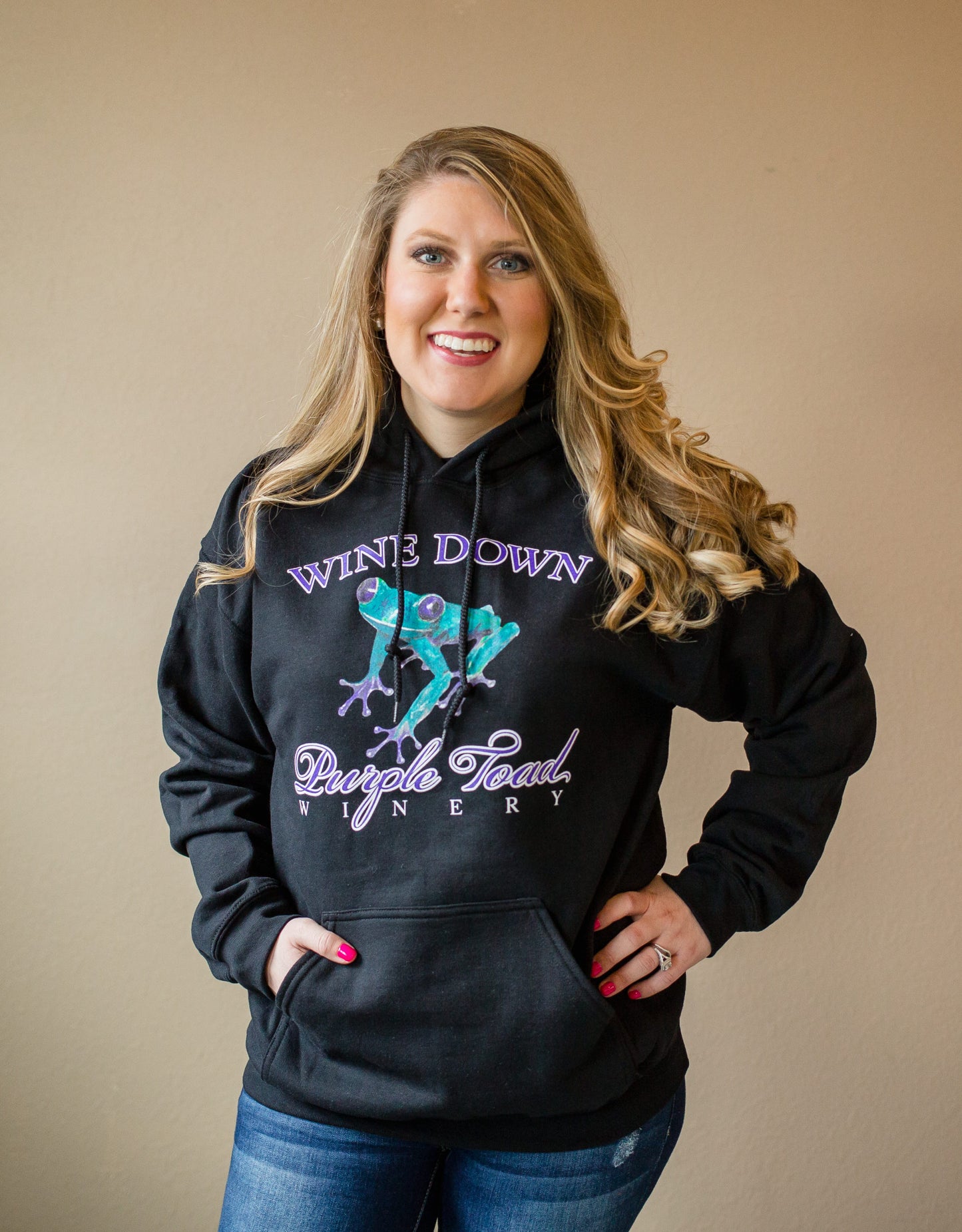 Purple Toad Hoodie - Black
