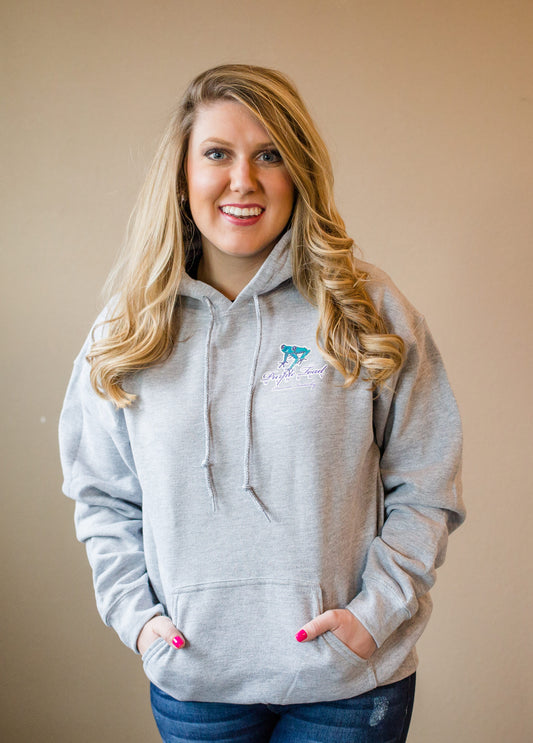 Purple Toad Hoodie - Grey