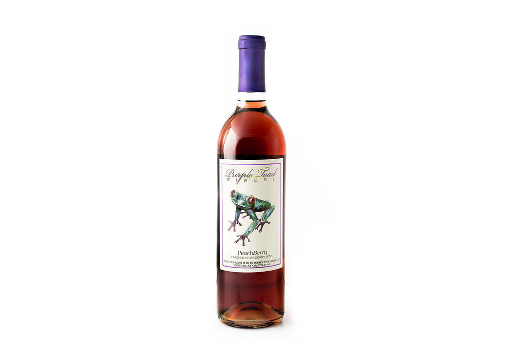 PeachBerry Wine Purple Toad Winery Paducah, KY
