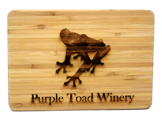 Small Cutting Board - Purple Toad Logo