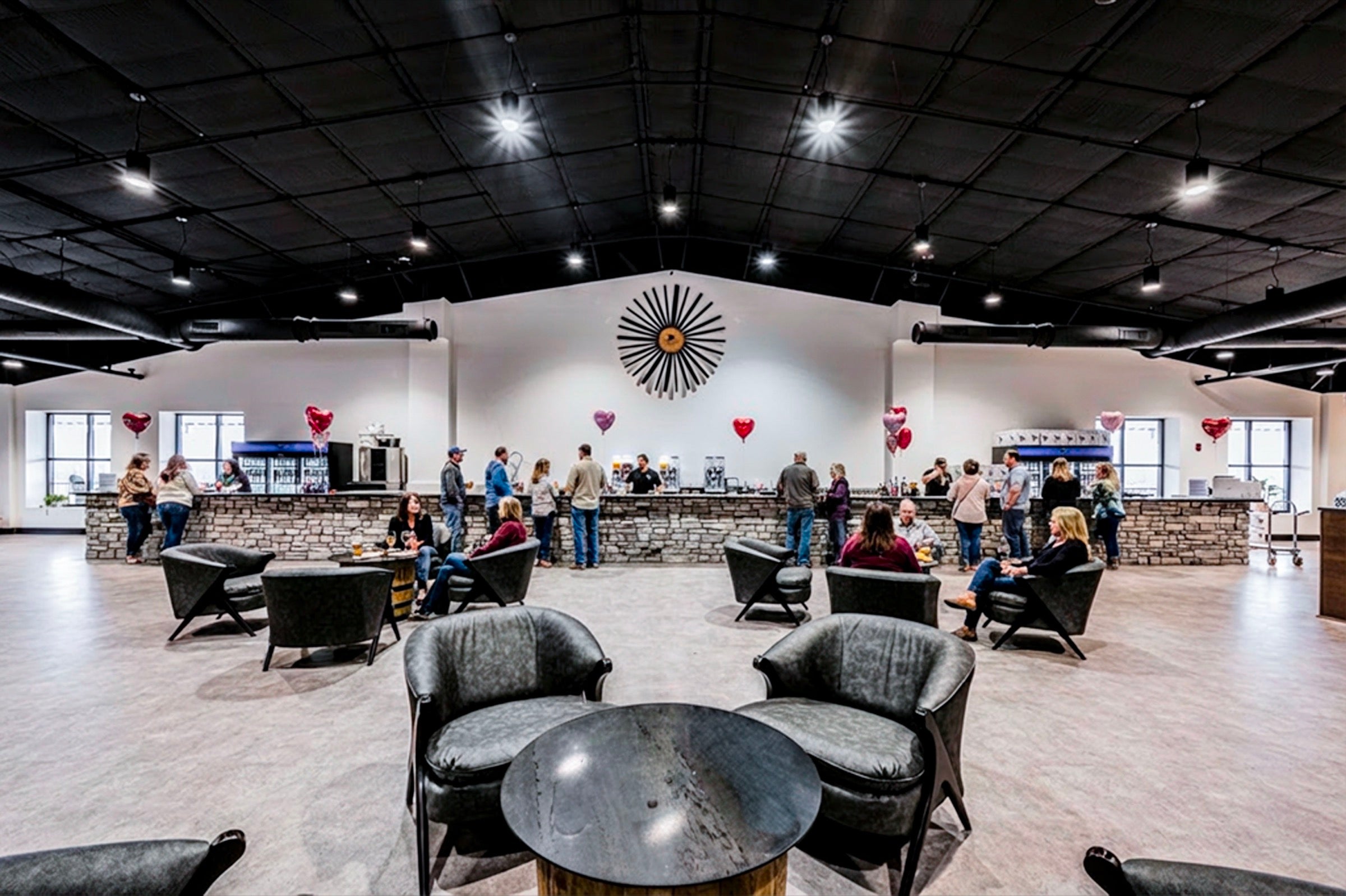 Guests enjoying the tasting room at Purple Toad Winery in Bowling Green, Kentucky